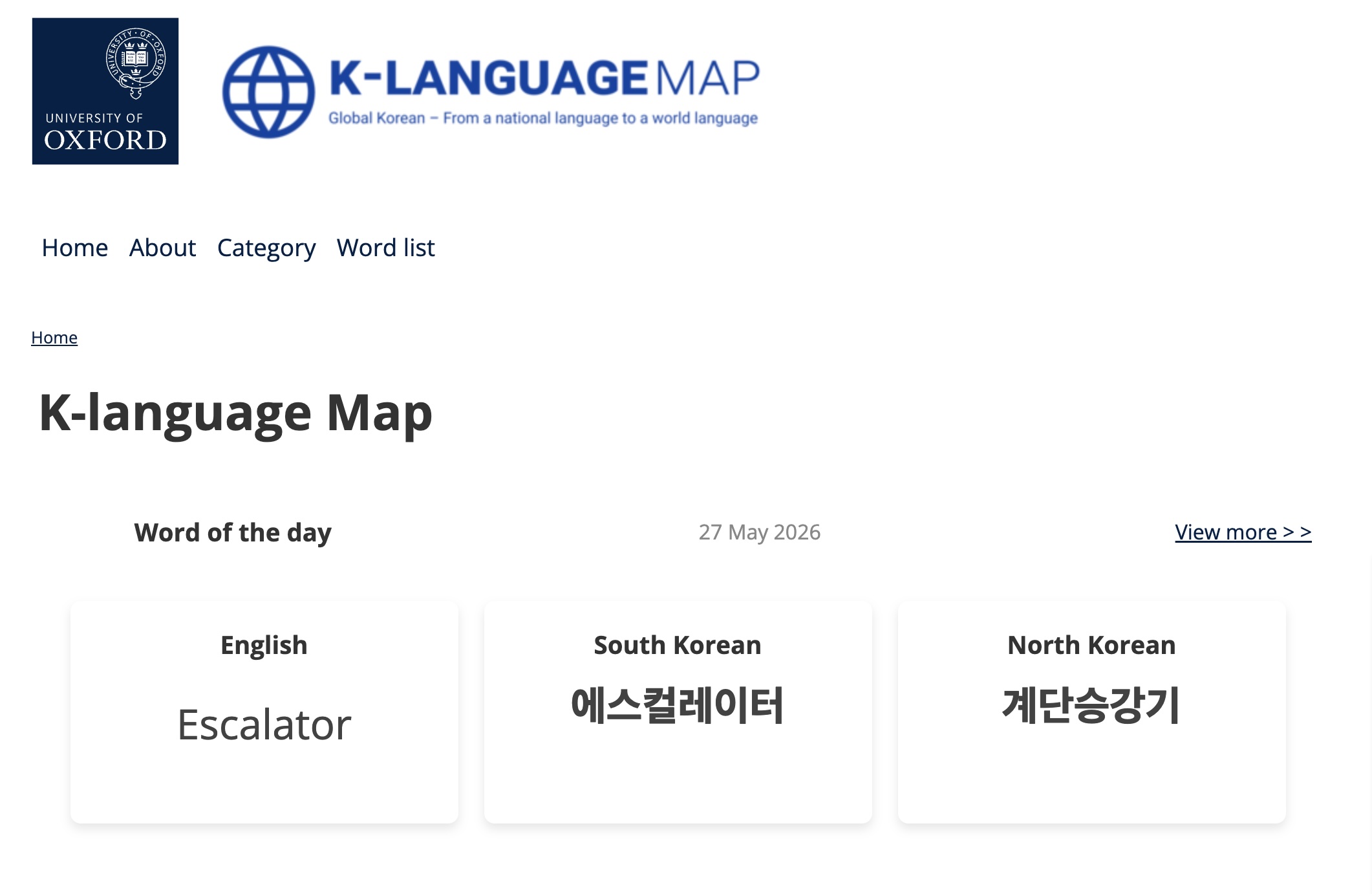 K-Language Map