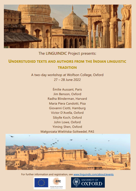 Understudied Texts and Authors from the Indian Linguistic Tradition