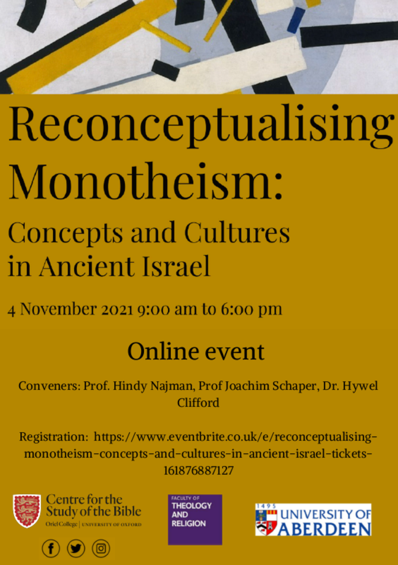 Reconceptualising Monotheism: Concepts and Cultures in Ancient Israel