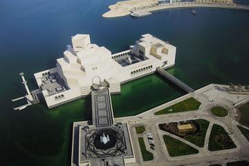 View of Museum of Islamic Art in Doha, Qatar from above, taken by Elisabetta Pietrostefani